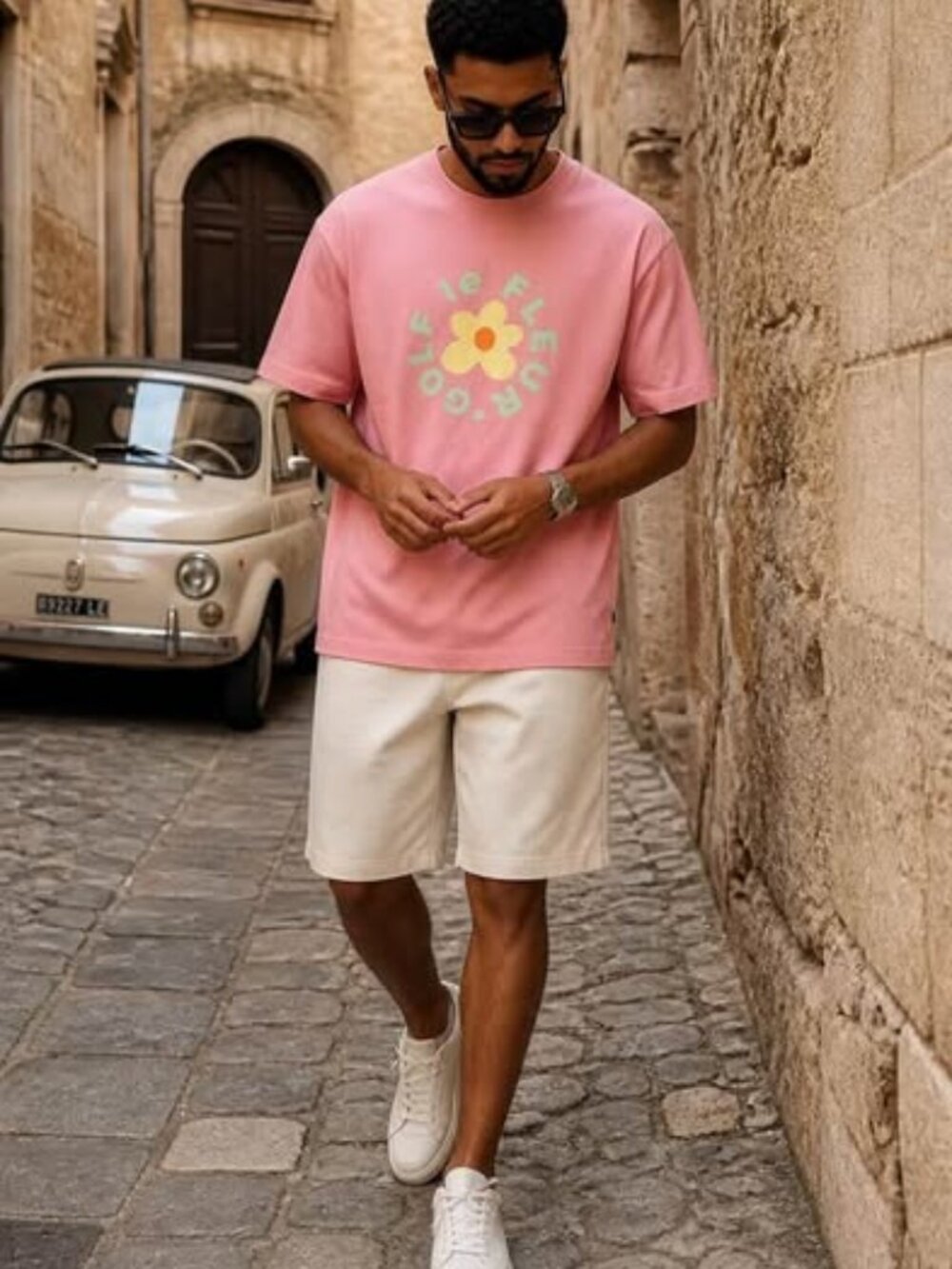 Converse Golf Le Fleur Salmon Graphic T-Shirt Size Large